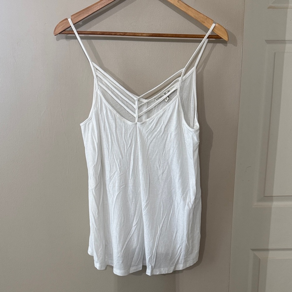 Express White Strappy Top